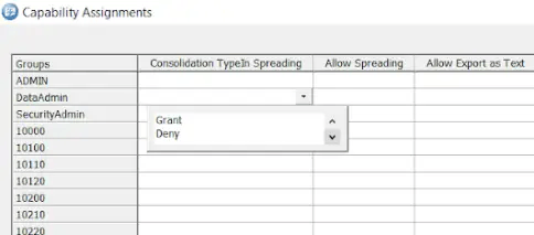 Consolidation TypeIn Spreading: Grant / Deny