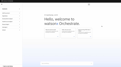 WatsonX Orchestrate